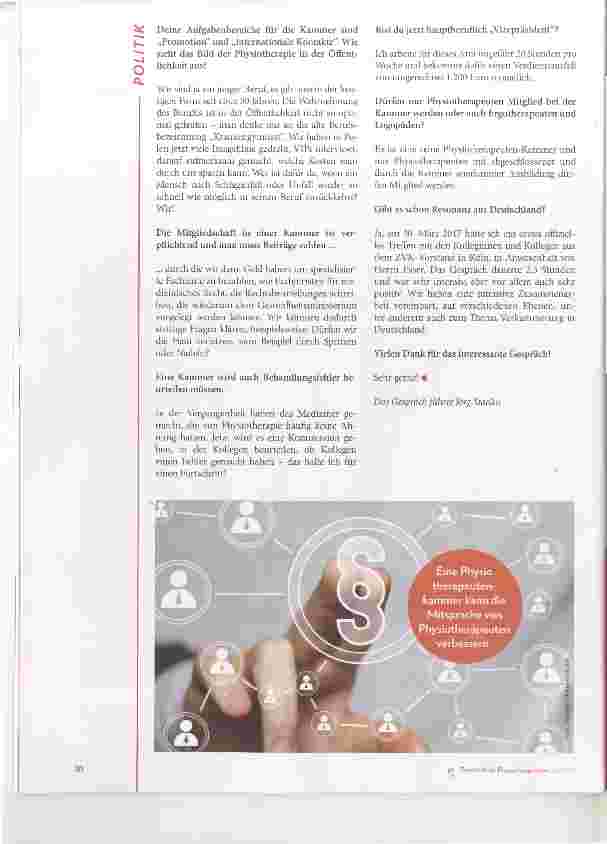 Vorschauseite 3: Die Physiotherapeutenkammer in Polen