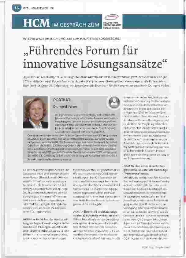 Vorschauseite 1: Führendes Forum für innovative Lösungsansätze