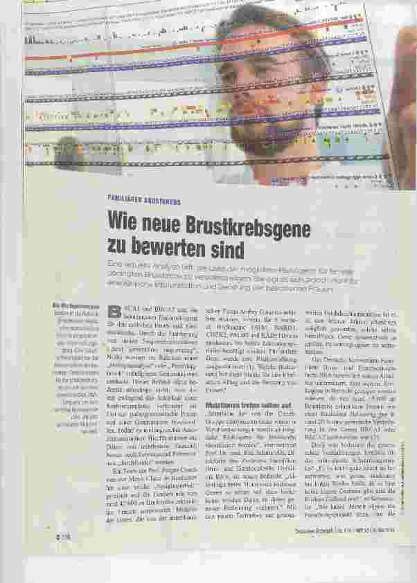 Vorschauseite 1: Wie neue Brustkrebsgene zu bewerten sind