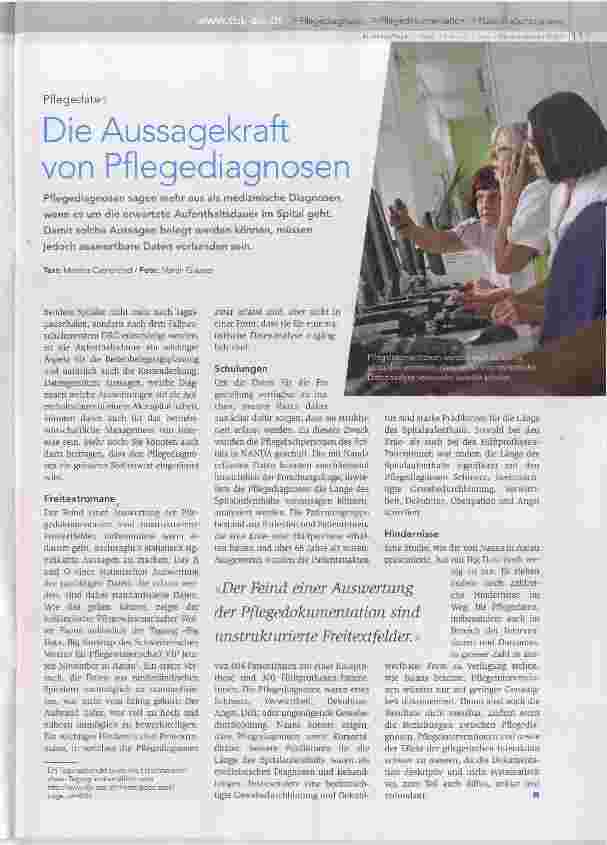 Vorschauseite 1: Die Aussagekraft von Pflegediagnosen