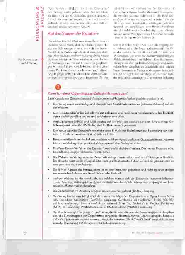 Vorschauseite 3: Arglistiges Geschäft mit der Open-Access-Wissenschaft