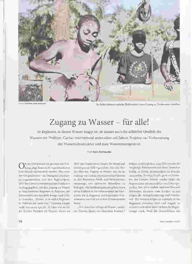 Vorschauseite 1: Zugang zu Wasser für alle!