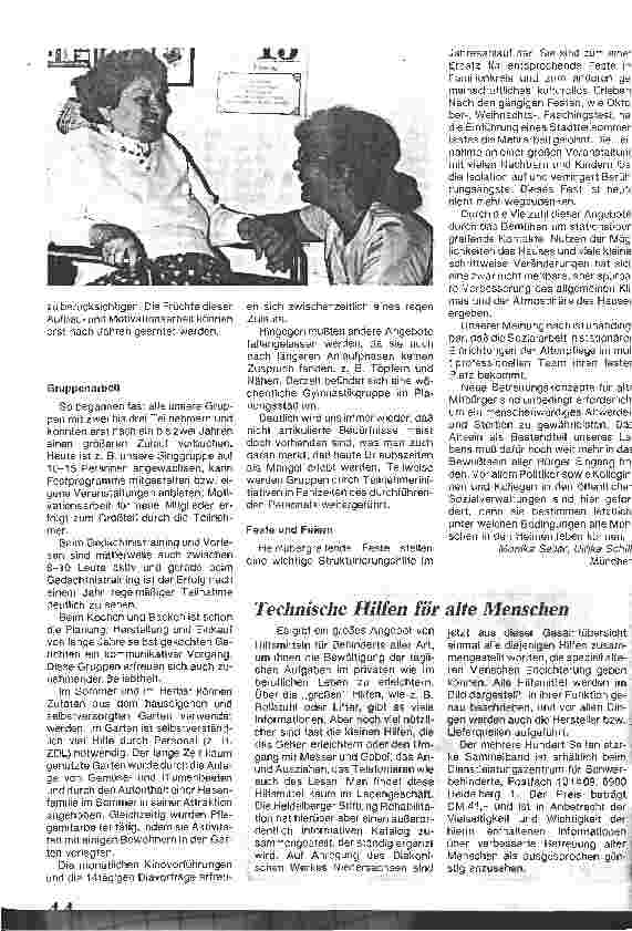 Vorschauseite 3: Ende des Selbstbestimmten Lebens? /Sozialarbeit in einem Altenpflegeheim mit 153 Pflegeplätzen und 29 Altenheimplätzen