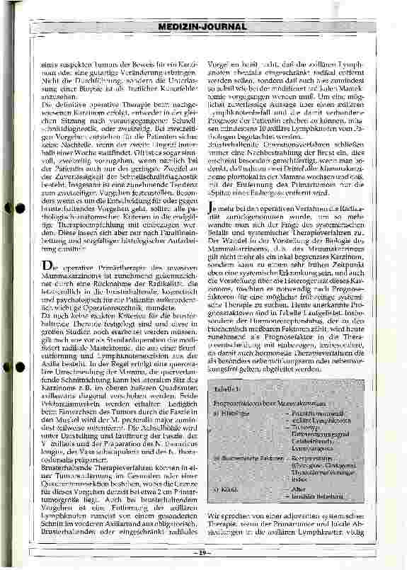 Vorschauseite 2: Mammakarzinom-Diagnostik und Therapie