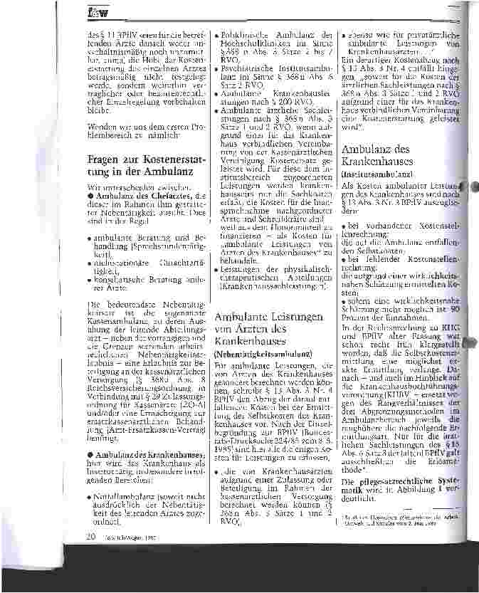Vorschauseite 2: Fragen zur Kostenerstattung der Ärzte gemäß 11 BPFLV