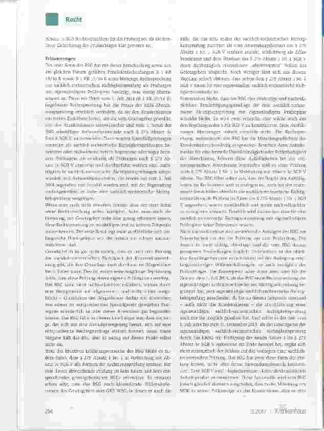 Vorschauseite 3: Prüfung der sachlich-rechnerischen Richtigkeit einer Krankenhausabrechnung