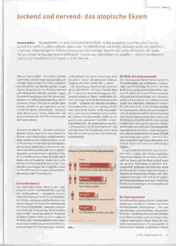 Vorschauseite 1: Juckend und nervend: das atopische Ekzem