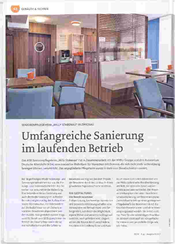 Vorschauseite 1: Umfangreiche Sanierung im laufenden Betrieb