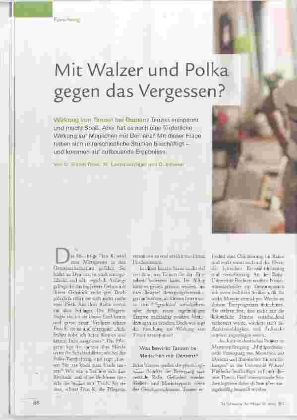 Vorschauseite 1: Mit Walzer und Polka gegen das Vergessen?
