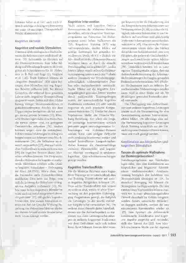 Vorschauseite 5: Präventionsstrategien gegen Demenz