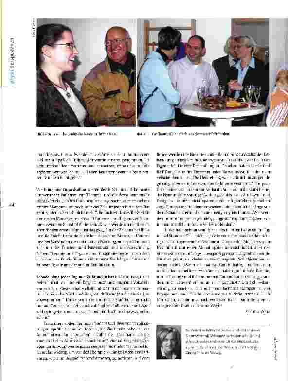 Vorschauseite 3: Reportage Praxiseröffnung Meine eigene Praxis!