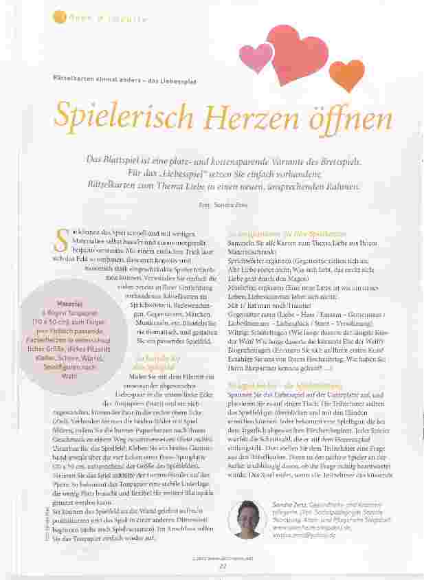 Vorschauseite 1: Spielerisch Herzen öffnen