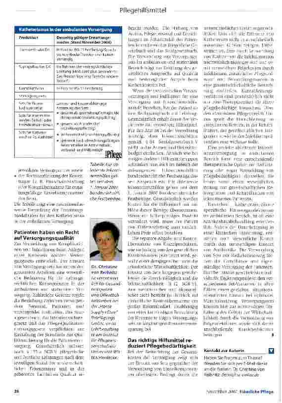 Vorschauseite 4: Versorgungssets: effizient, aber von Kassen in Frage gestellt