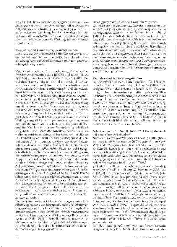Vorschauseite 2: Der befristete Arbeitsvertrag