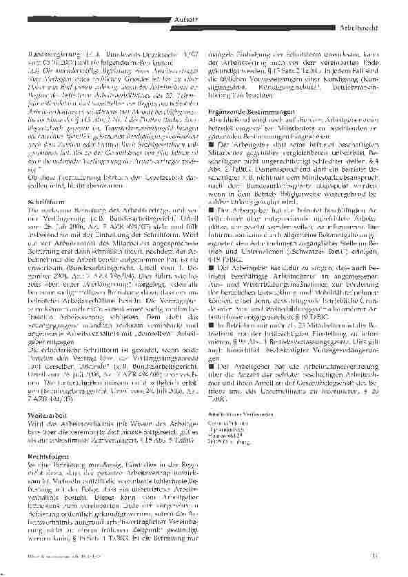 Vorschauseite 3: Der befristete Arbeitsvertrag