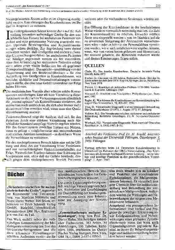 Vorschauseite 6: Die Verzahnung zwischen ambulanter und stationärer Versorgung in der Bundesrepublik Deutschland