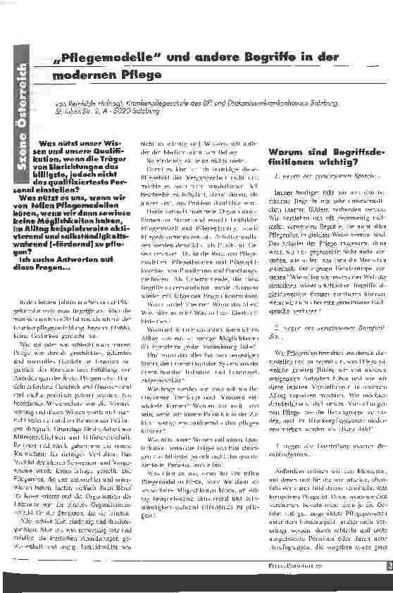 Vorschauseite 1: Pflegemodelle und andere Begriffe in der modernen Pflege