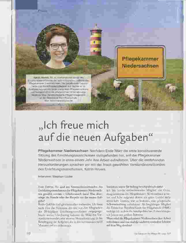 Vorschauseite 1: Ich freue mich auf die neuen Aufgaben