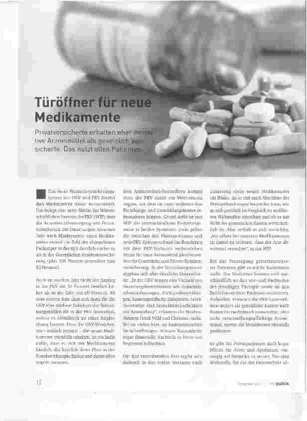 Vorschauseite 1: Türöffner für neue Medikamente
