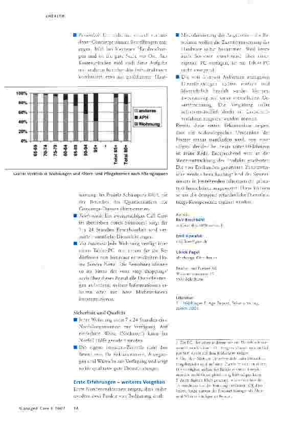Vorschauseite 3: Vernetzte Dienste für altersgerechtes Wohnen