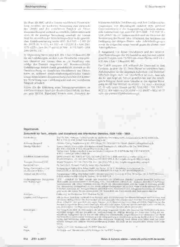 Vorschauseite 2: Dienstunfall im Toilettenraum des Dienstgebäudes