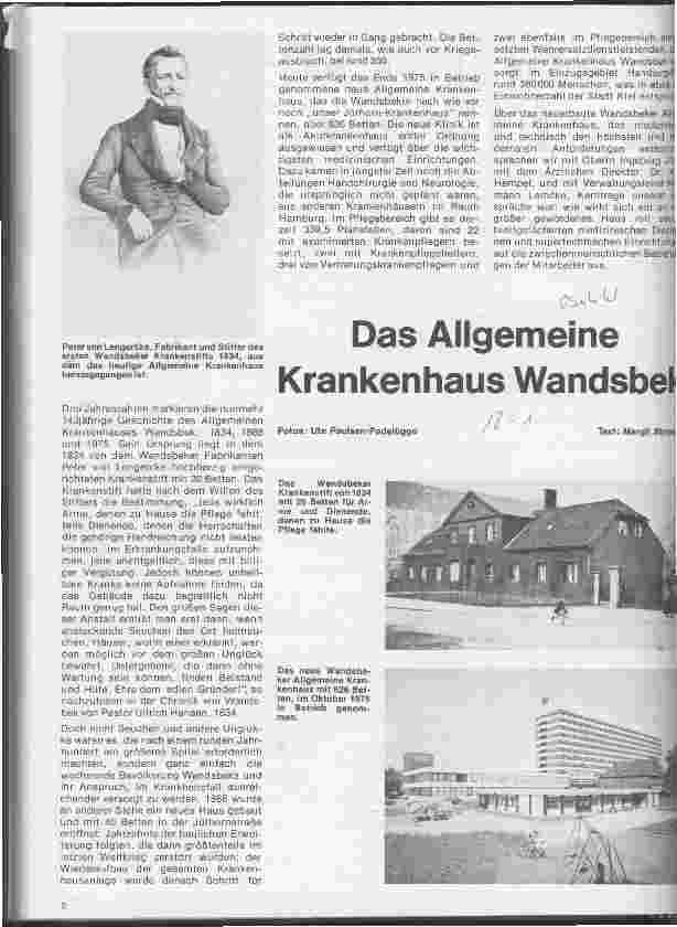 Vorschauseite 1: Das Allgemeine Krankenhaus Wandsbek