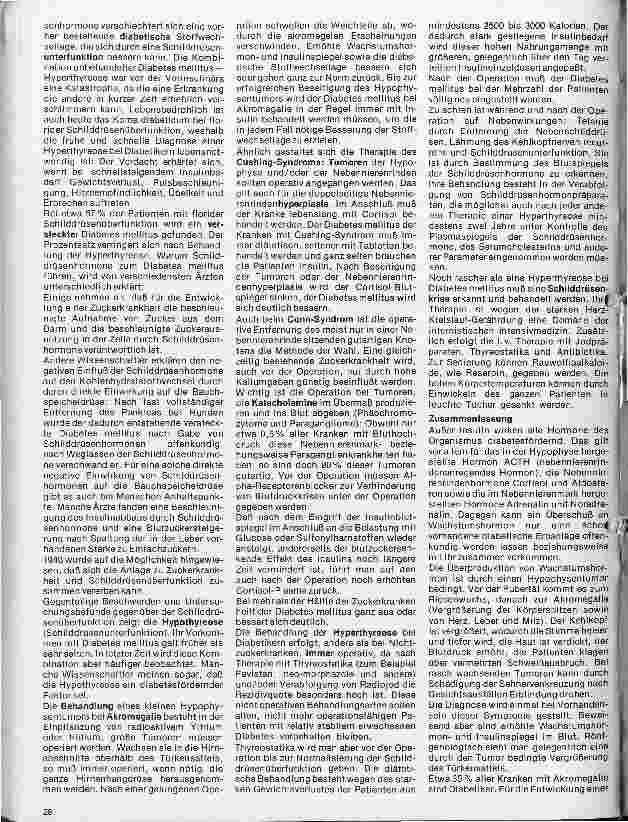 Vorschauseite 4: Diabetes mellitus 26. Folge: Diabetes mellitus und andere Erkrankungen // 5. ..bei Erkrankungen der Drüsen mit innerer Sekretion