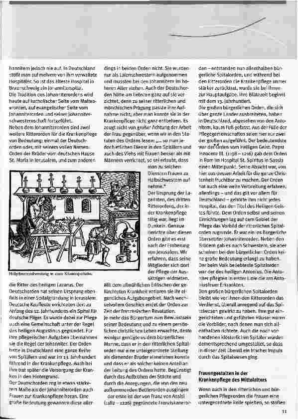 Vorschauseite 6: Pflege seit Menschengedenken - Teil 1: Von den Anfängen bis zum Spätmittelalter