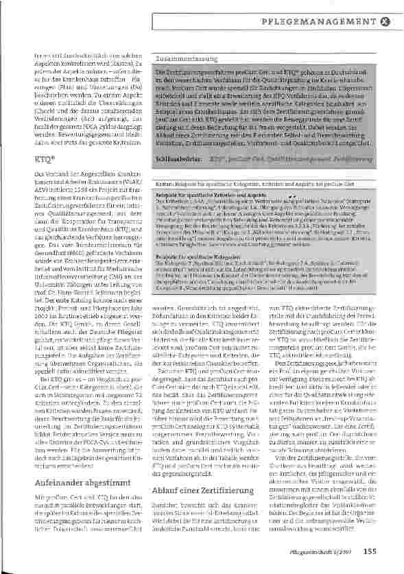Vorschauseite 2: Krankenhauszertifizierung nach proCum Cert inkl. KTO® (pCC-Zertifizierung): Dem besonderen Auftrag verpflichtet
