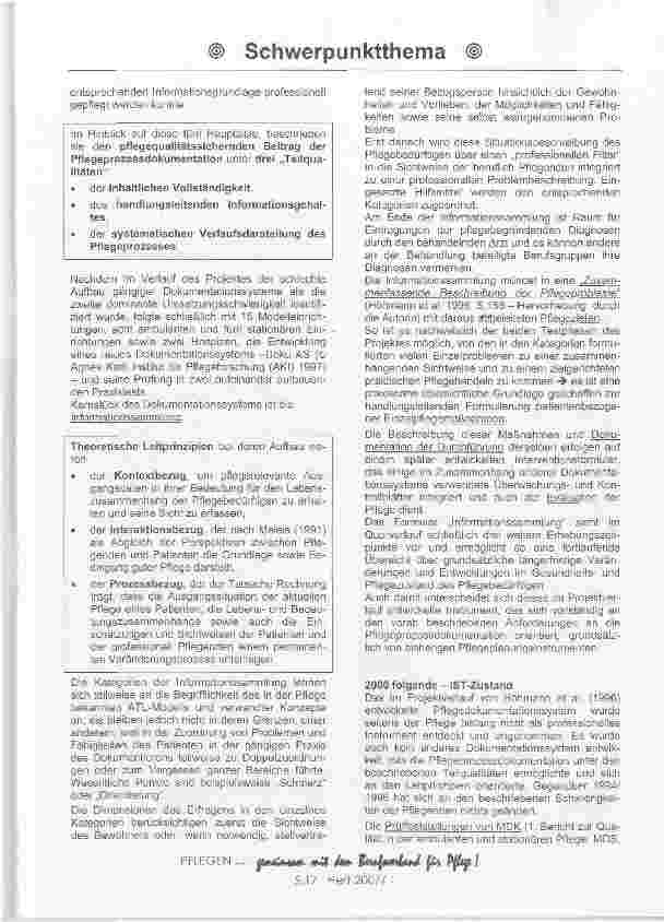 Vorschauseite 3: Pflegedokumentation: Bürokratisches und lästiges Übel oder notwendiges Kommunikationsinstrument der Pflegenden?