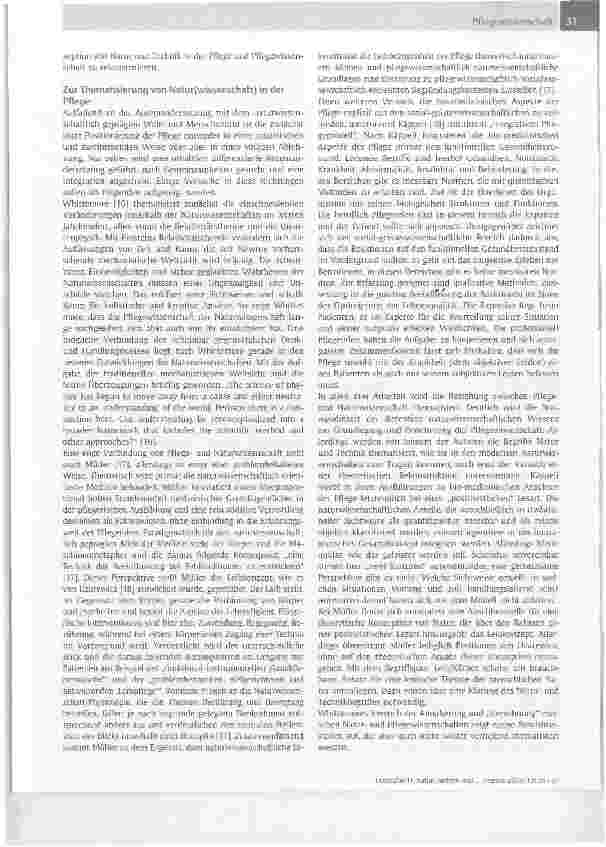 Vorschauseite 4: Natur, Technik und Pflege -Fragmente für einen ausstehenden Dialog (Teil I)1