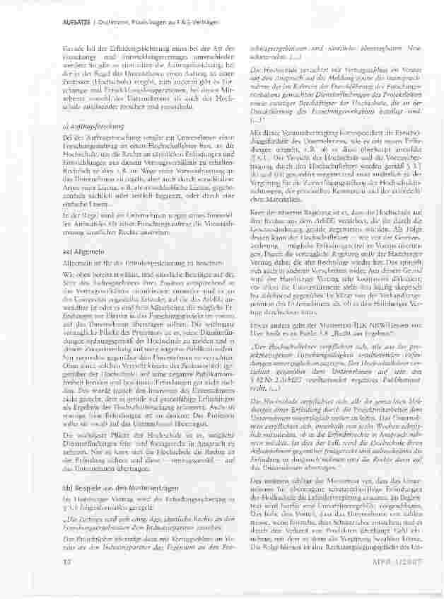 Vorschauseite 4: Praxisfragen zu F& E-Verträgen*