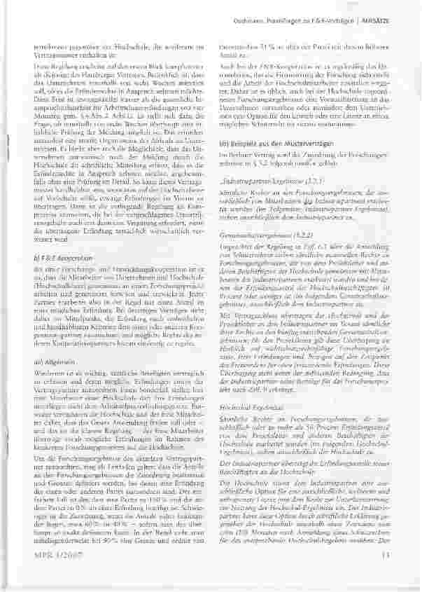 Vorschauseite 5: Praxisfragen zu F& E-Verträgen*