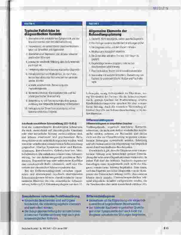 Vorschauseite 5: Somatoforme Störungen und Funktionsstörungen