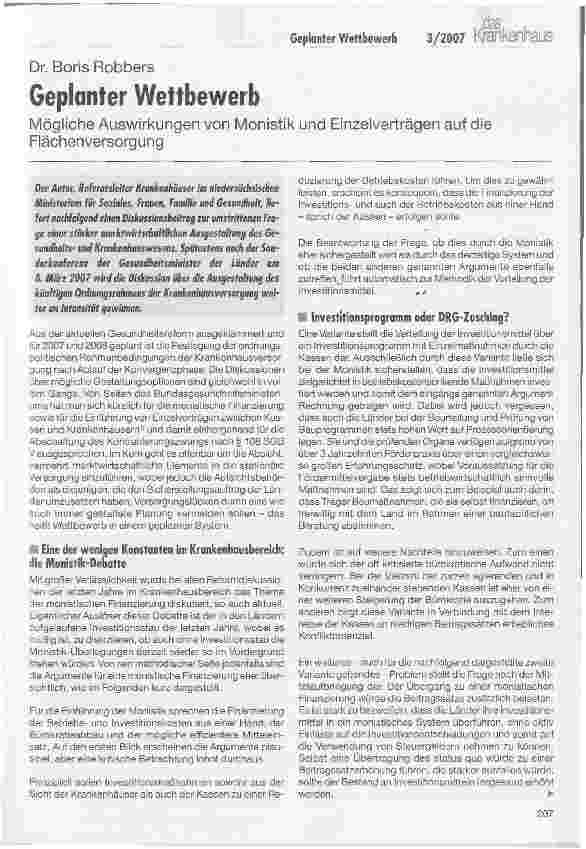 Vorschauseite 1: Geplanter Wettbewerb