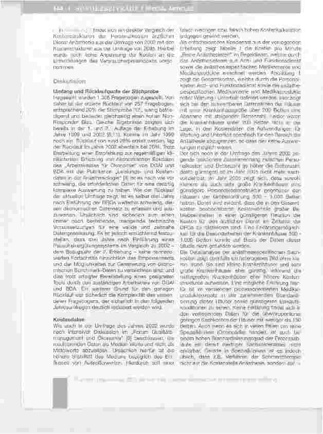 Vorschauseite 5: Analyse der IST-Kosten Anästhesie in deutschen Krankenhäusern*