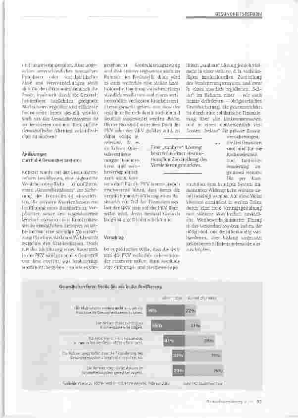 Vorschauseite 4: Gesundheitsreform: wozu eigentlich?
