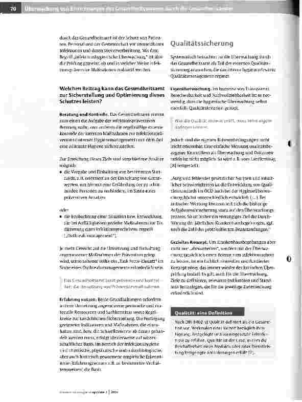 Vorschauseite 2: Überwachung von Einrichtungen des Gesundheitswesens durch die Gesundheitsämter - Vorgehen in NRW