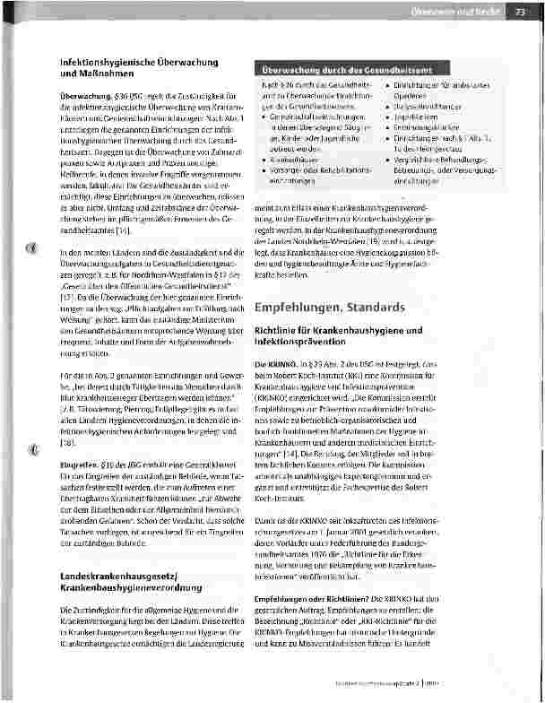 Vorschauseite 5: Überwachung von Einrichtungen des Gesundheitswesens durch die Gesundheitsämter - Vorgehen in NRW