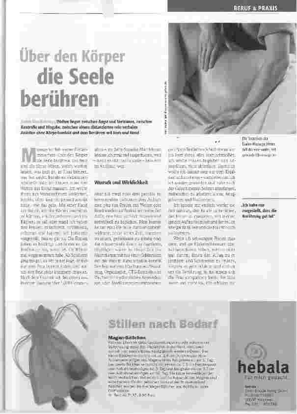 Vorschauseite 1: Über den Körper die Seele berühren