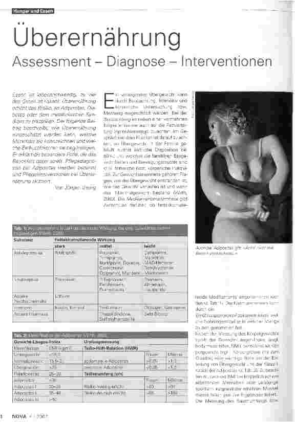 Vorschauseite 1: ÜberernährungAssessment - Diagnose - Interventionen