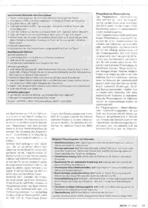 Vorschauseite 2: ÜberernährungAssessment - Diagnose - Interventionen