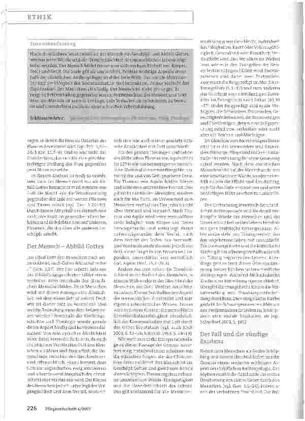 Vorschauseite 2: Gottes Schöpfung und Ebenbild - Menschenbilder in der Pflege - Teil 1: Christentum
