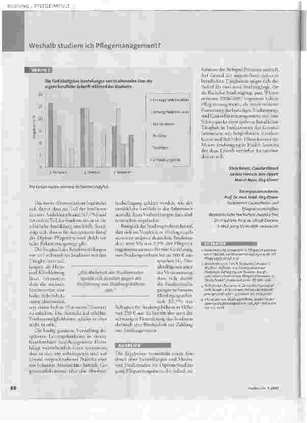 Vorschauseite 4: Weshalb studiere ich Pflegemanagement?