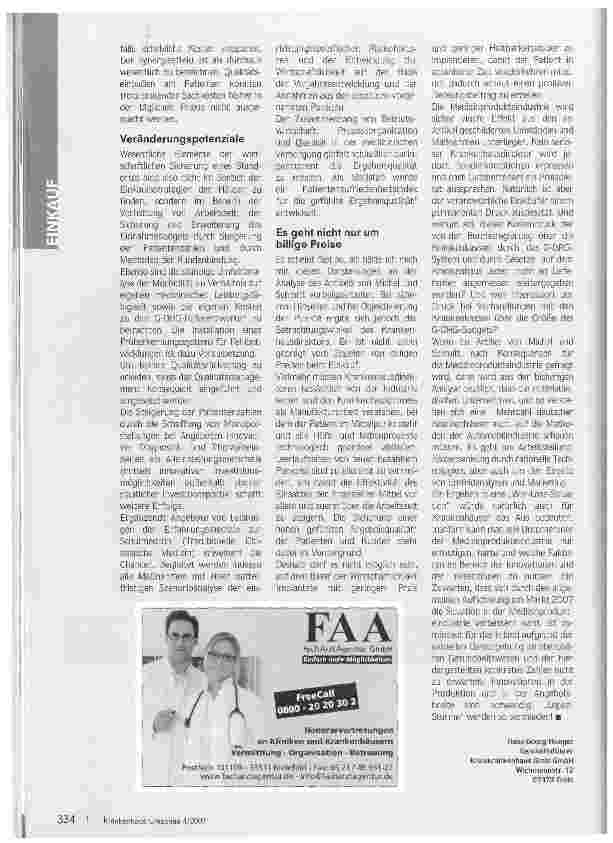 Vorschauseite 2: Eine Win-Lose-Situation schadet auch den Kliniken