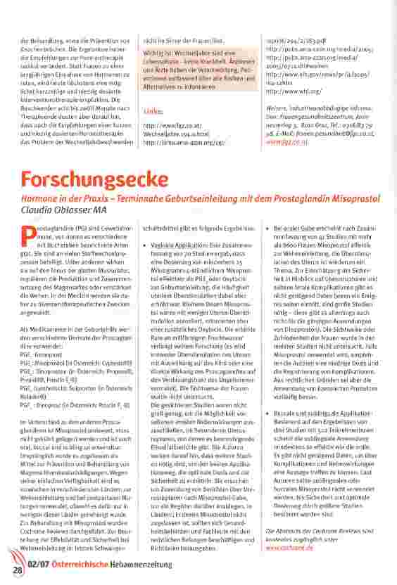 Vorschauseite 3: Gerangel um Hormonmangel