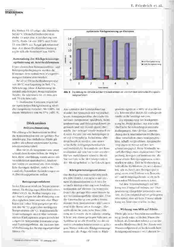 Vorschauseite 6: Untersuchungen zur Recovery-Rate von Restkontamination bei der Validierung von Reinigungs Desinfektionsgeräten nach EN DIN 15883 Teil 1
