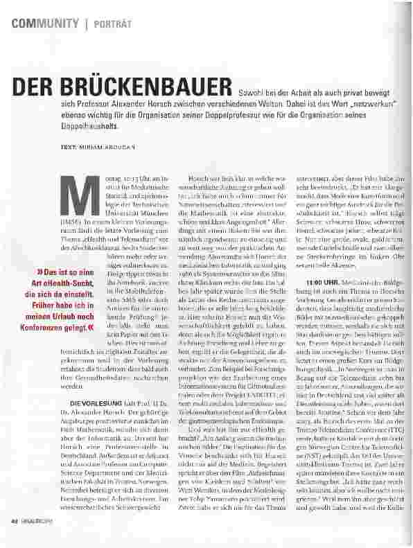 Vorschauseite 1: DER BRÜCKENBAUER