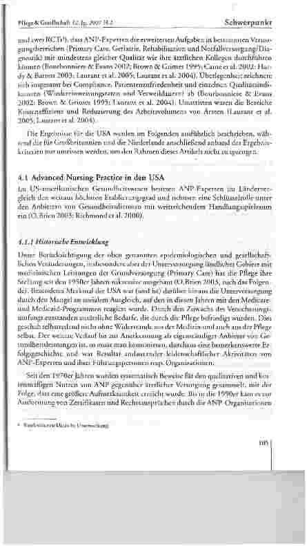 Vorschauseite 5: Advanced Nursing Practice-Trends: Implikationen für die deutsche Pflege.