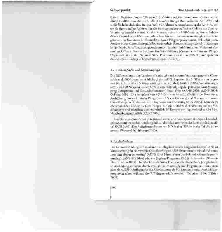Vorschauseite 6: Advanced Nursing Practice-Trends: Implikationen für die deutsche Pflege.